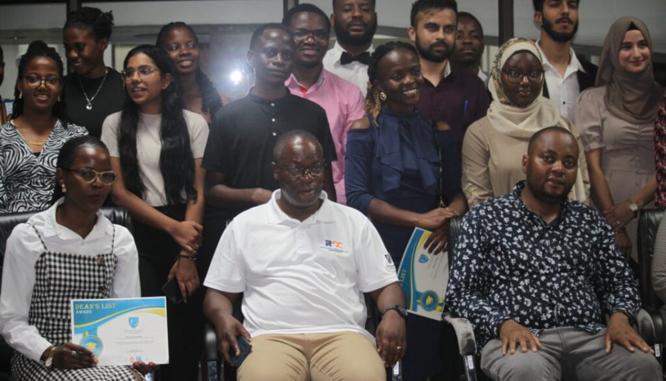 Mwenebanda(left) Kumwenda(centre) Chibwe(right) and some awardees