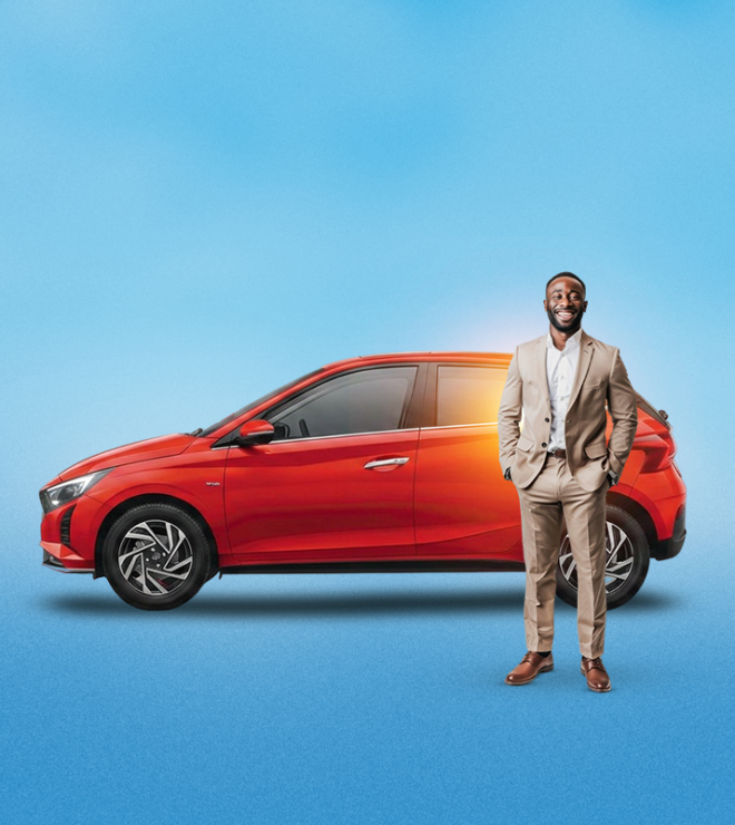 Man standing beside a car - Motor Insurance
