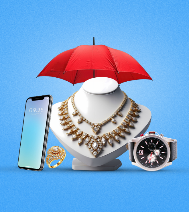 Jewellery and valuables protected under an umbrella - Personal All Risk Insurance