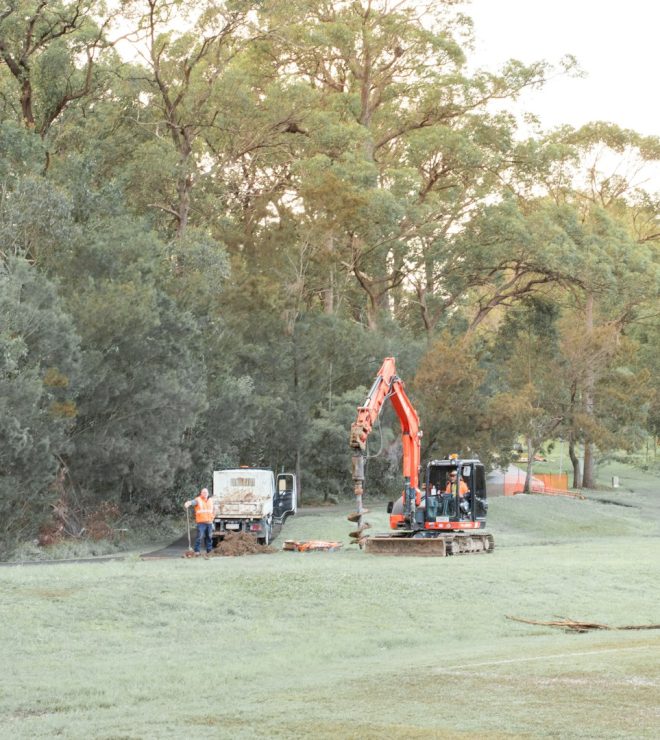Excavator and heavy plant equipment on site - Plant All Risks