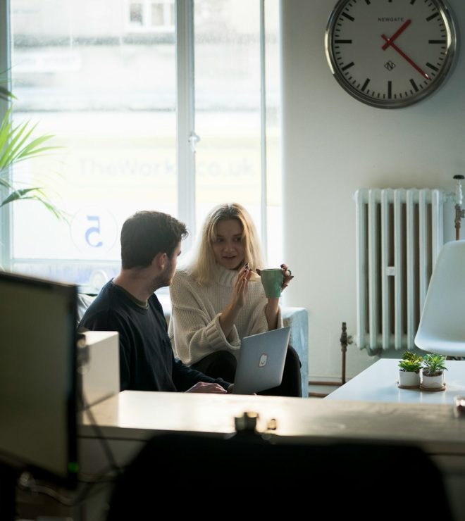 Business colleagues collaborating in an office - Professional Indemnity
